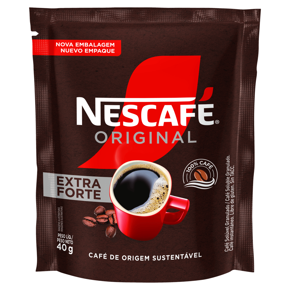 Café Solúvel Extra Forte Nescafé 40g] - Bistek Supermercados