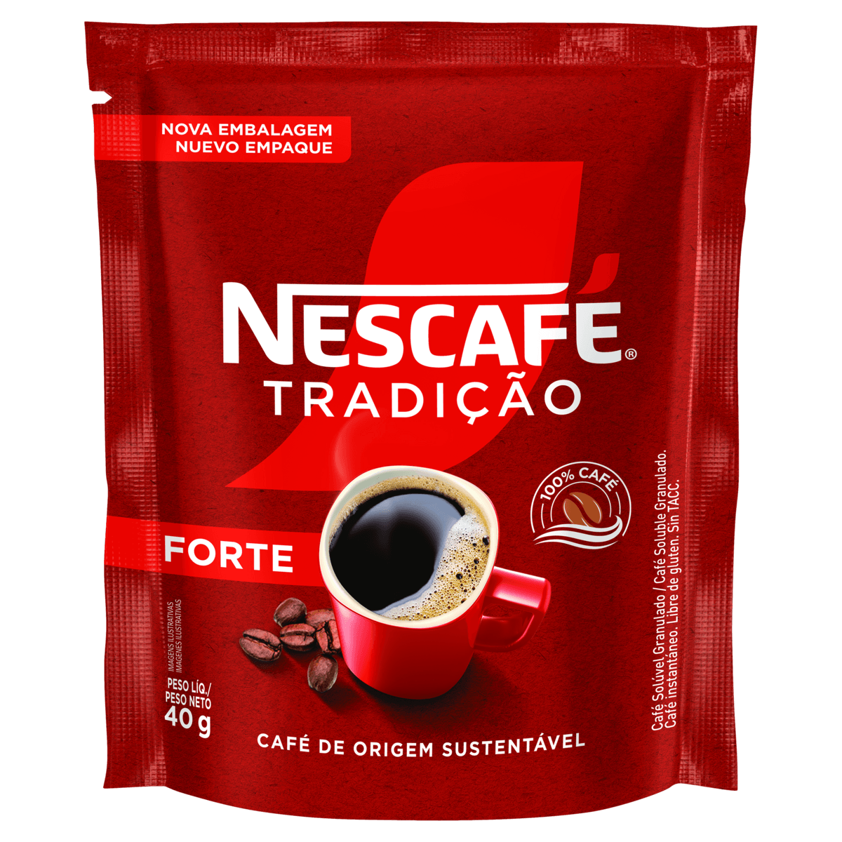 Café Solúvel Forte Nescafé 40g] - Bistek Supermercados - Bistek