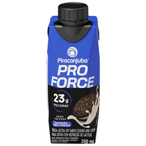 Bebida Láctea UHT Cookies and Cream Zero Lactose Piracanjuba ProForce Caixa 250ml
