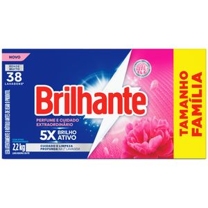 Lava-Roupas Pó Brilhante Perfume e Cuidado Extraordinário Caixa 2,2kg Tamanho Família