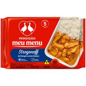 Strogonoff de Frango com Arroz Branco Perdigão Meu Menu Pacote 300g
