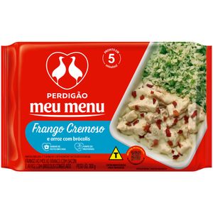 Frango Cremoso com Arroz e Brócolis Perdigão Meu Menu Pacote 300g