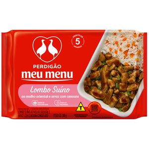 Lombo ao Molho Oriental com Arroz e Cenoura Perdigão Meu Menu Pacote 300g
