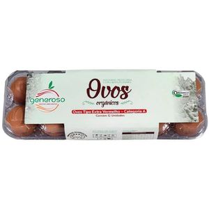 Ovos Vermelho Orgânico Generoso Com 12 Unidades