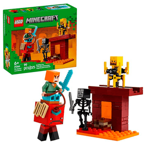 A Batalha de Lava do Nether Lego Minecraft