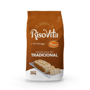 Mistura Para Pão Risovita Tradicional Sem Glúten Sem Lactose 300g