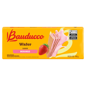 Biscoito Bauducco Wafer 140g Morango