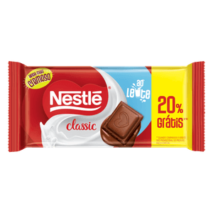 Chocolate ao Leite Classic Pacote 80g Grátis 20%