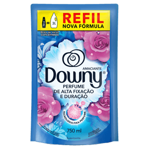 Amaciante de Roupa Concentrado Brisa de Verão Downy Sachê 750ml Refil