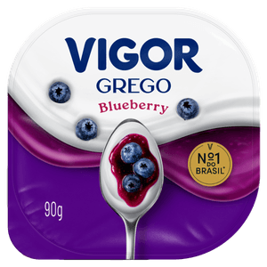 Iogurte Grego Blueberry Vigor Pote 90g