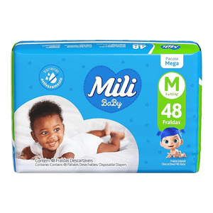 Fralda Mili Baby M C/48 Mega