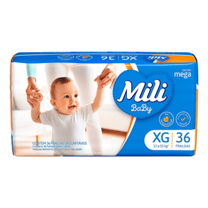 Fralda Mili Baby Xg C/36 Mega