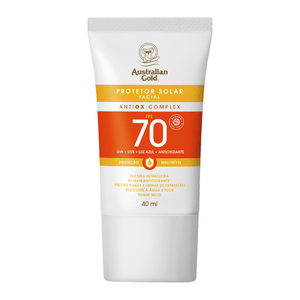 Protetor Solar Facial FPS 70 Australian Gold Bisnaga 40ml