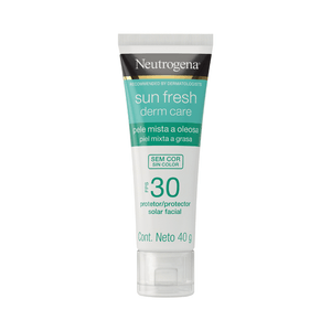 Protetor Solar Facial FPS 30 Neutrogena Sun Fresh Derm Care Bisnaga