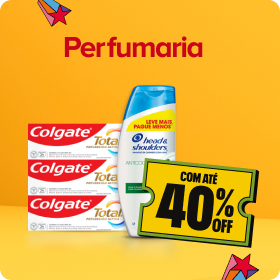 Perfumaria com até 40% Off